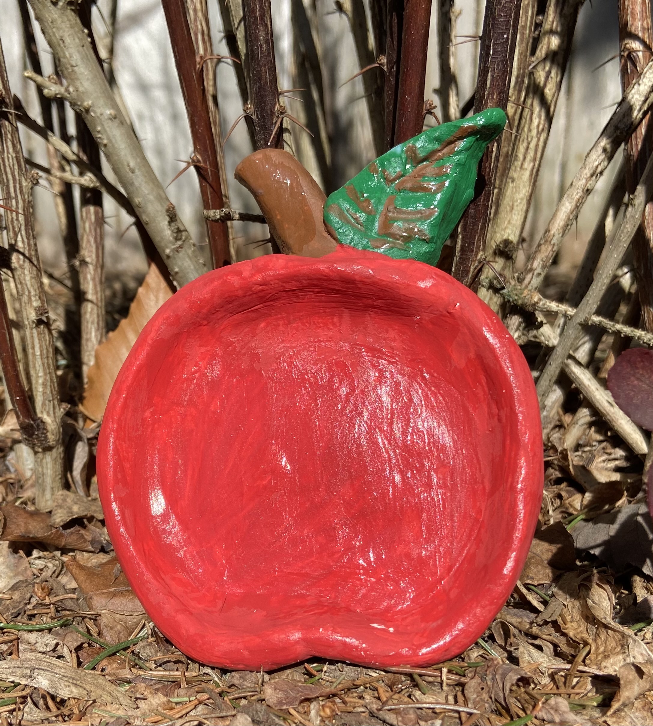 My Apple Tray Creating With Clay
